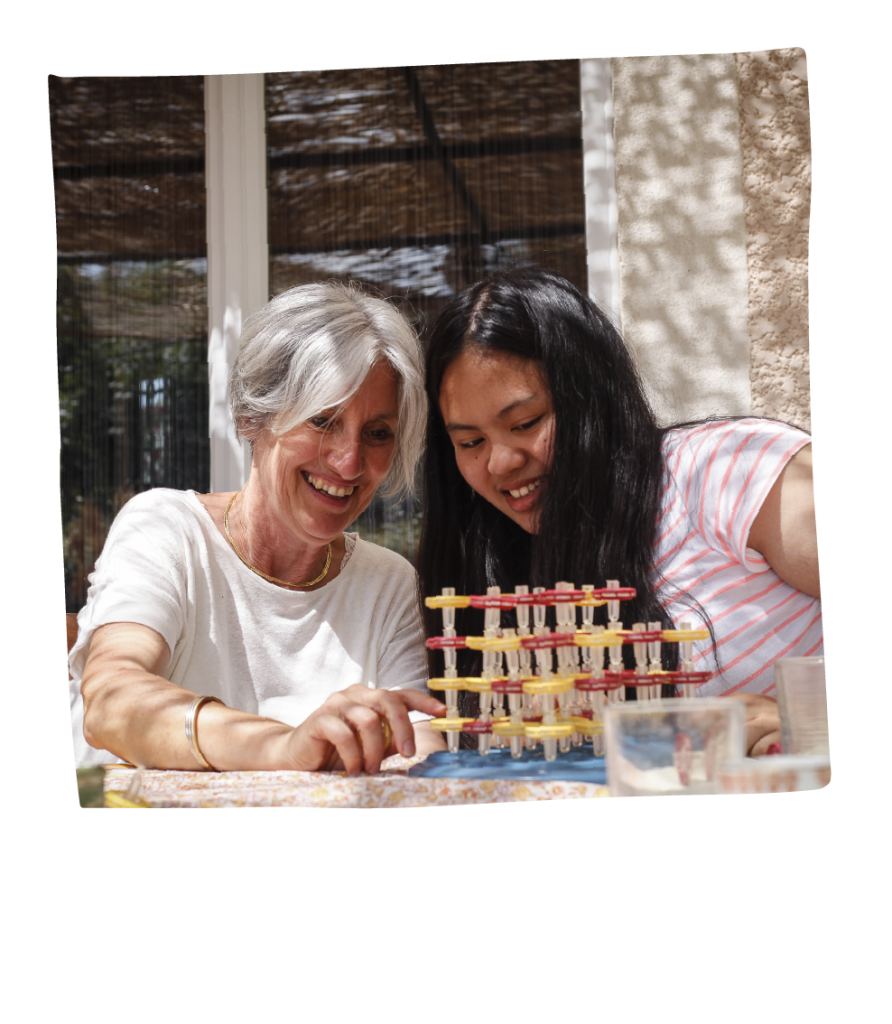 marraine filleule jeux rires